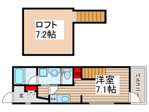 Grand弐番館の物件間取画像